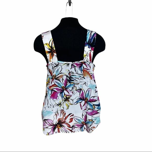 Amanda Uprichard Floral Wrap Bubble Hem Top Small - Picture 4 of 7
